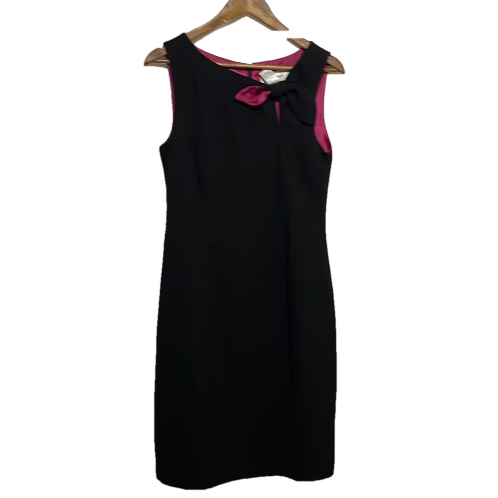Willow Glen Women’s Knee Length Black Sleeveless Sheath Dress Sz 12